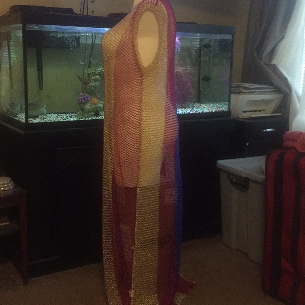 Fishnet Muti Colored Maxi Shell - Picture 2 of 3